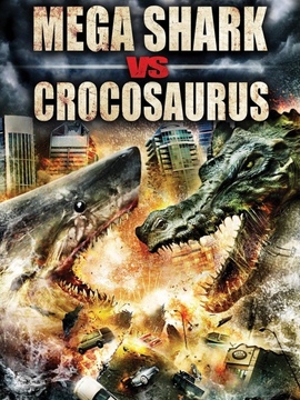 巨鲨大战食人鳄